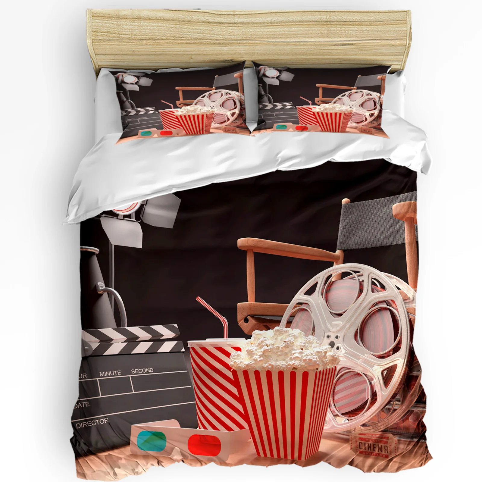 Popcorn Movie Glasses Bedding Set 3pcs Boys Girls Duvet Cover Pillowcase Kids Adult Quilt Cover Double Bed Set Home Textile
Popcorn Movie Glasses Bedding Set 3pcs Boys Girls Duvet Cover Pillowcase Kids Adult Quilt Cover Double Bed Set Home Textile