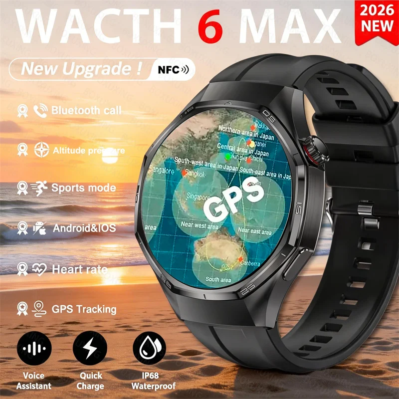 Обновленная версия умных часов Watch 6 Max: GPS-трекер, измерение пульса и уровня кислорода в крови, AMOLED-дисплей, Bluetooth-звонки, спортивные функции, водонепроницаемость IP68.
Обновленная версия умных часов Watch 6 Max: GPS-трекер, измерение пульса и уровня кислорода в крови, AMOLED-дисплей, Bluetooth-звонки, спортивные функции, водонепроницаемость IP68.