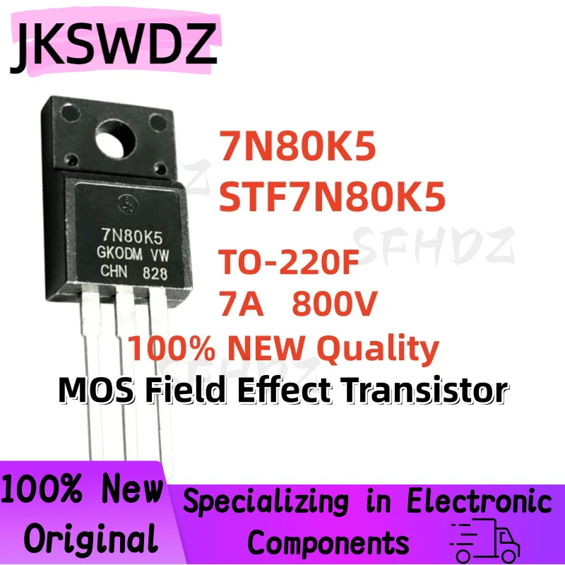 Superior Quality 10/20/30PCS 100% Brand New STF7N80K5 7N80K5 TO-220F 7A 800V
Superior Quality 10/20/30PCS 100% Brand New STF7N80K5 7N80K5 TO-220F 7A 800V