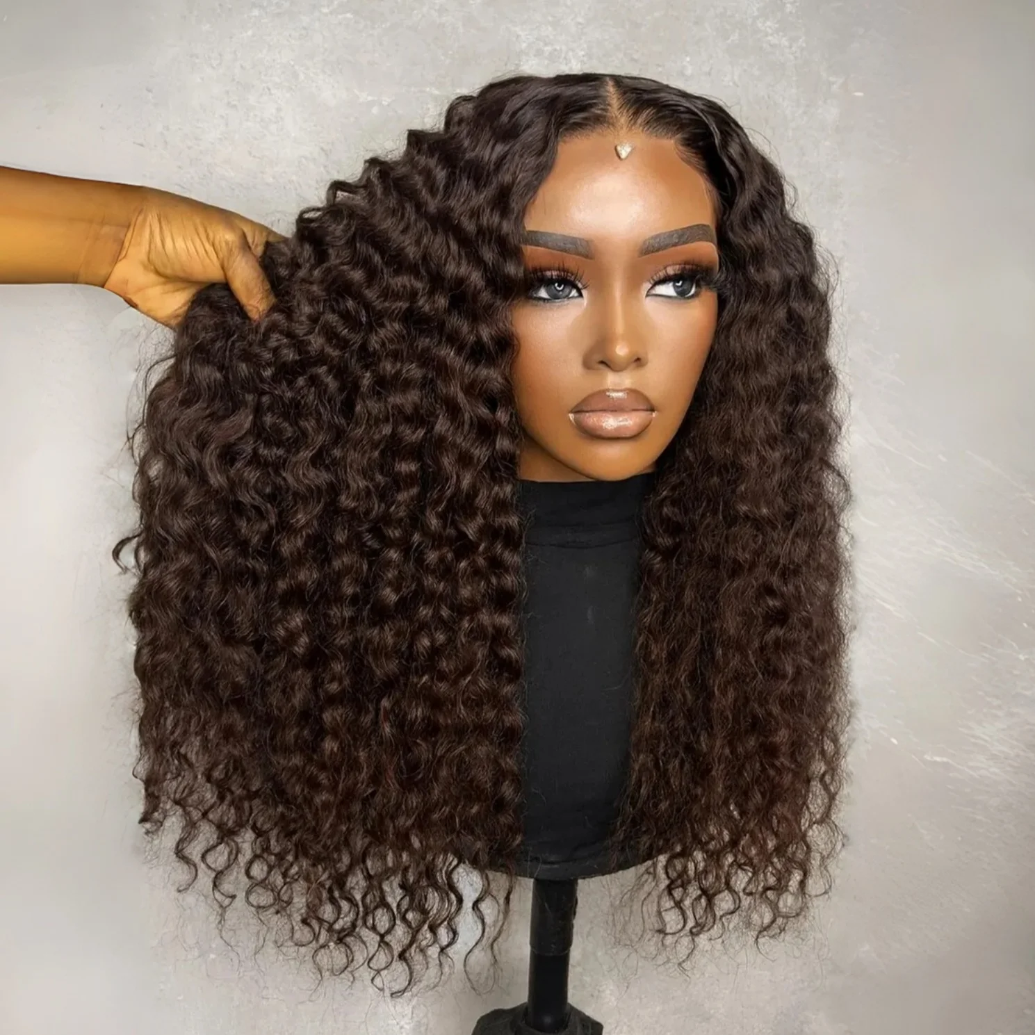 Brown 26Inch 180%Density kinky curly 13*4*1 Lace Front Wigs For Women Baby Hair Preplucked Glueless Synthetic Fiber Wigs
Brown 26Inch 180%Density kinky curly 13*4*1 Lace Front Wigs For Women Baby Hair Preplucked Glueless Synthetic Fiber Wigs