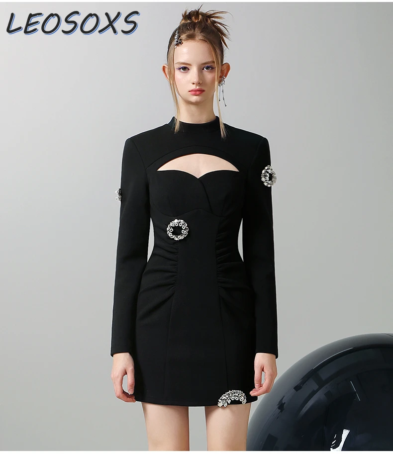 Sexy Black Dress Commuter Waist-Tight Slimming Hip Dresses Women's High Waist Temperament Dresses Female Fashion New Mini Dress
Sexy Black Dress Commuter Waist-Tight Slimming Hip Dresses Women's High Waist Temperament Dresses Female Fashion New Mini Dress