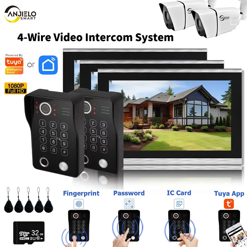 ANJIELO1080PGraffitiSystem VideoIntercomTouchscreenDoorbellSecurity ProtectionFingerprint Unlock5-in-1IPCamera Building Intercom
ANJIELO1080PGraffitiSystem VideoIntercomTouchscreenDoorbellSecurity ProtectionFingerprint Unlock5-in-1IPCamera Building Intercom