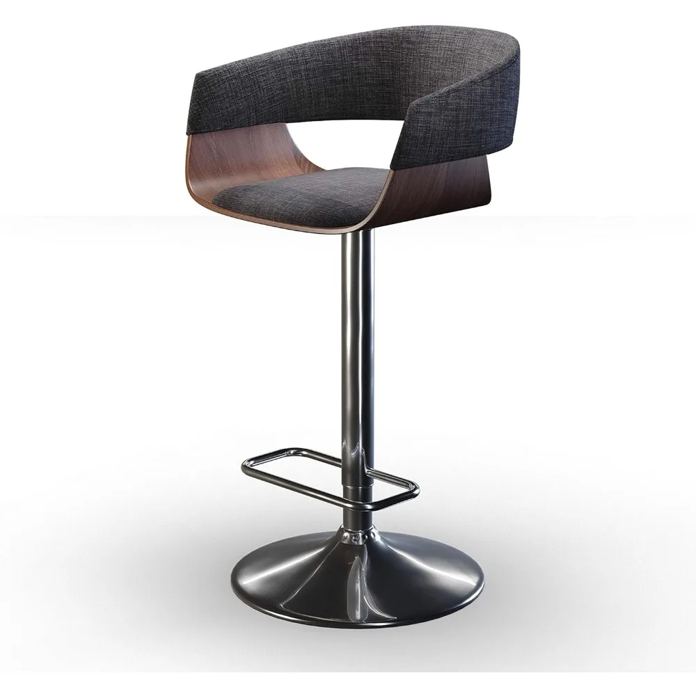 Adjustable Swivel Bar Stool - 33 inch Seat Height Upholstered Metal Chair with Linen Look Fabric & Metal pedals, counter stools
Adjustable Swivel Bar Stool - 33 inch Seat Height Upholstered Metal Chair with Linen Look Fabric & Metal pedals, counter stools