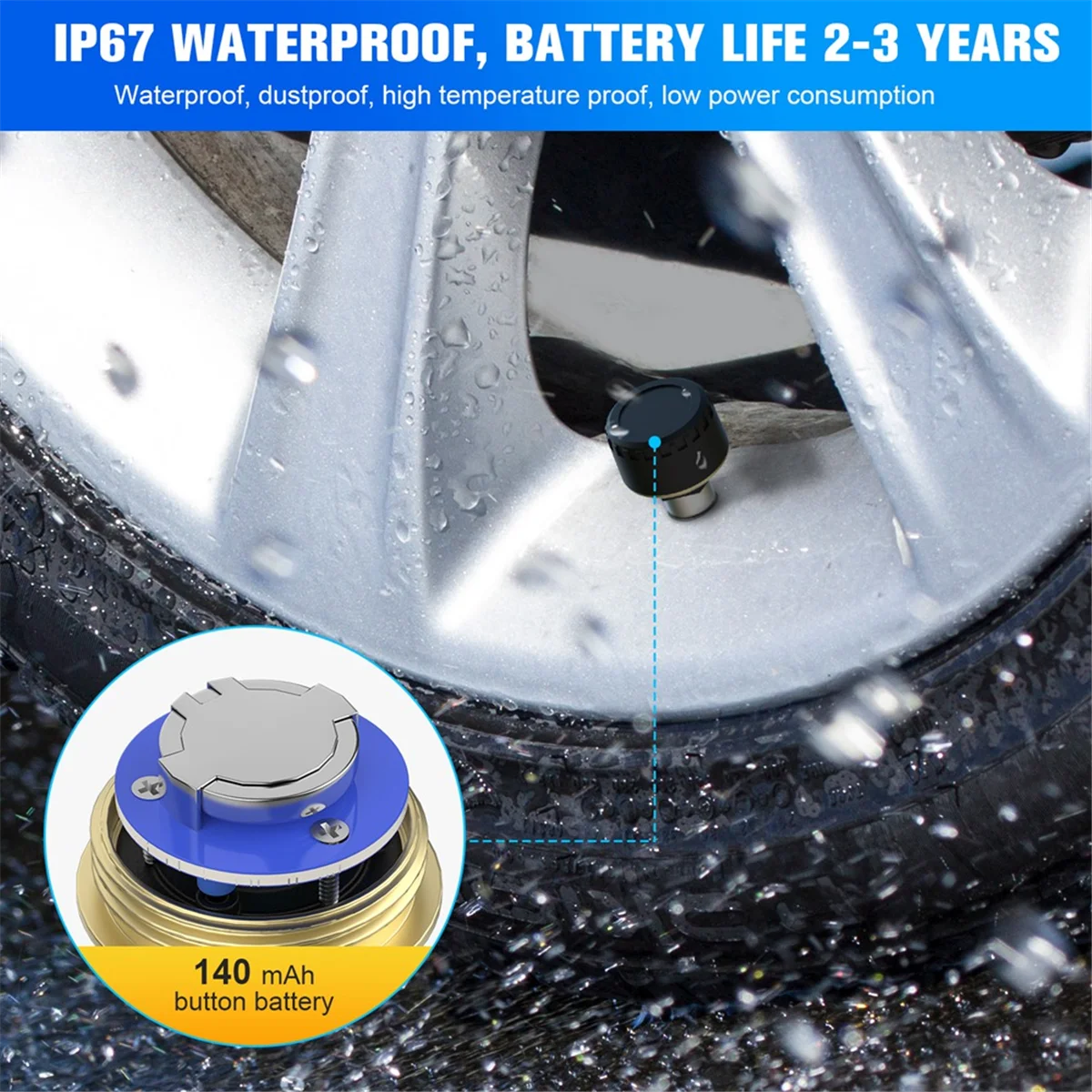 NEW Car TPMS Tire Pressure Monitoring System Bluetooth 5.0 Mobile Phone Display Car Tyre Pressure Sensor for LOS Android
NEW Car TPMS Tire Pressure Monitoring System Bluetooth 5.0 Mobile Phone Display Car Tyre Pressure Sensor for LOS Android