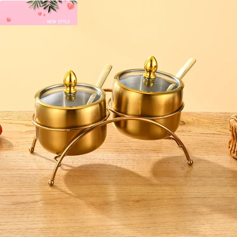 Household 304 stainless steel seasoning tank Buffet Restaurant Hotel Korean gold seasoning salt tank Seasoning storage tank 
Household 304 stainless steel seasoning tank Buffet Restaurant Hotel Korean gold seasoning salt tank Seasoning storage tank