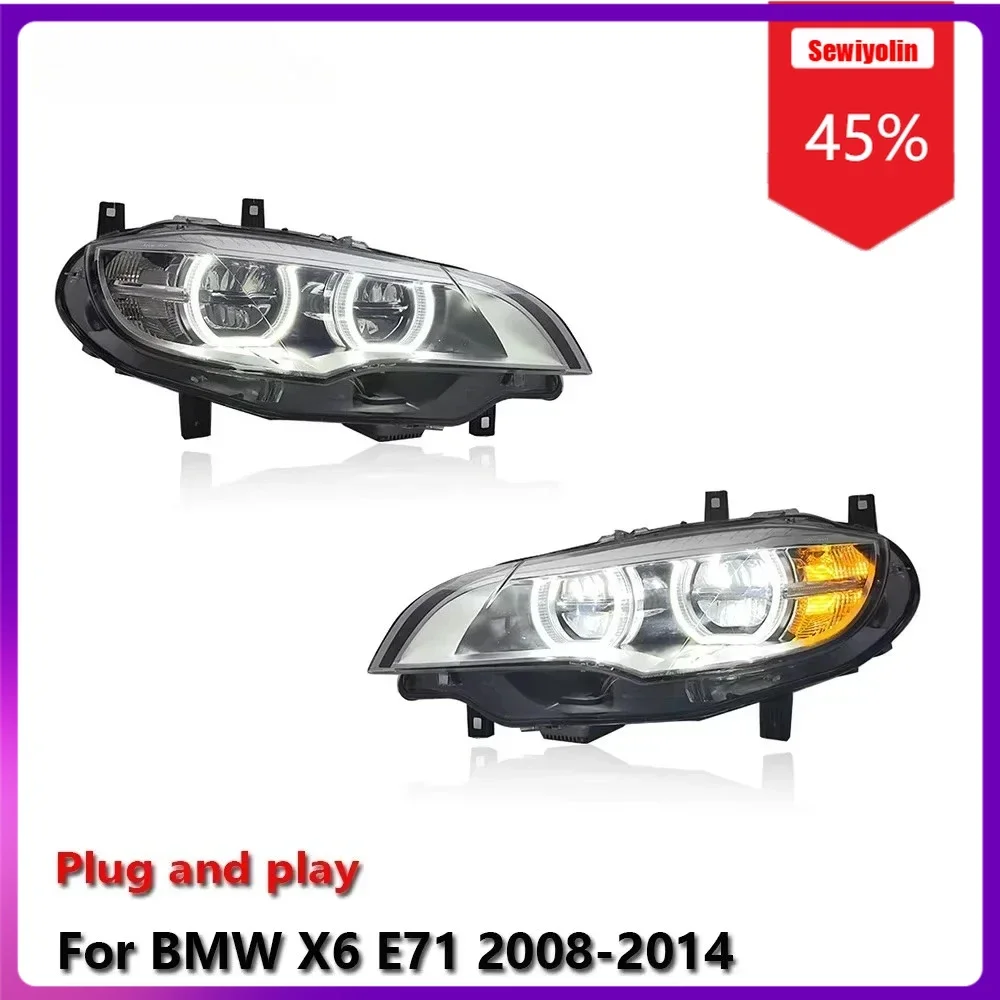 Sewiyolin Car LED Lamp Headlight Light Assemblies For BMW X6 E71 2008-2014 Auto Fog DRL Brake Turn Signal Lamp Plug And Play
Sewiyolin Car LED Lamp Headlight Light Assemblies For BMW X6 E71 2008-2014 Auto Fog DRL Brake Turn Signal Lamp Plug And Play