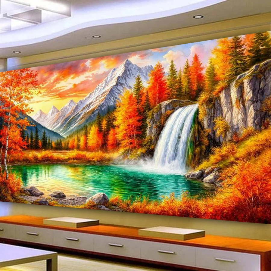 Scenic Waterfall Large Size Diy Diamond Art For Adults Painting New Collection Scenery Mountains Full Mosaic Embroidery Picture
Scenic Waterfall Large Size Diy Diamond Art For Adults Painting New Collection Scenery Mountains Full Mosaic Embroidery Picture
