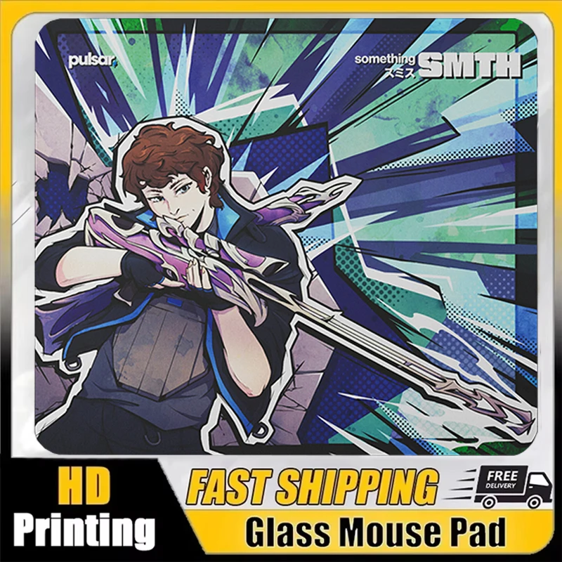 Japanese P-Pulsar Glass Mouse Pad Something Edition Micro-etched Surface White Base Special Tempered Glass Mousepad for Gamer
Japanese P-Pulsar Glass Mouse Pad Something Edition Micro-etched Surface White Base Special Tempered Glass Mousepad for Gamer