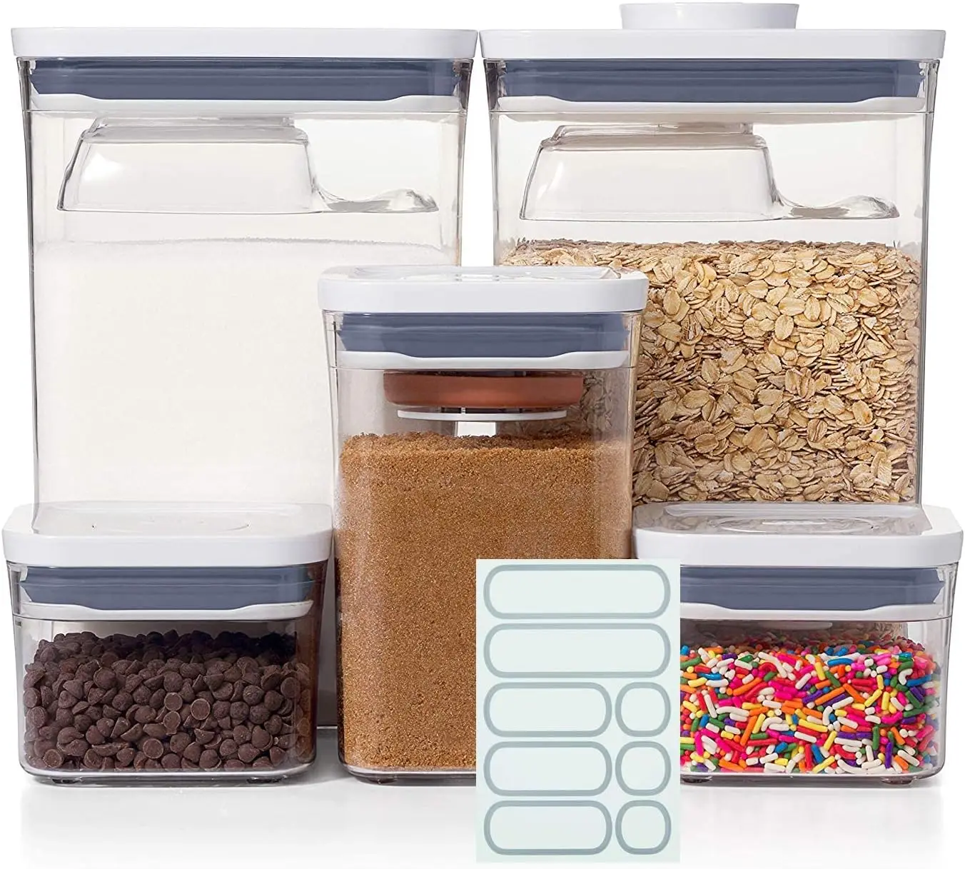 Good Grips 8-Piece POP Container Baking Set with 5 Labels
Good Grips 8-Piece POP Container Baking Set with 5 Labels