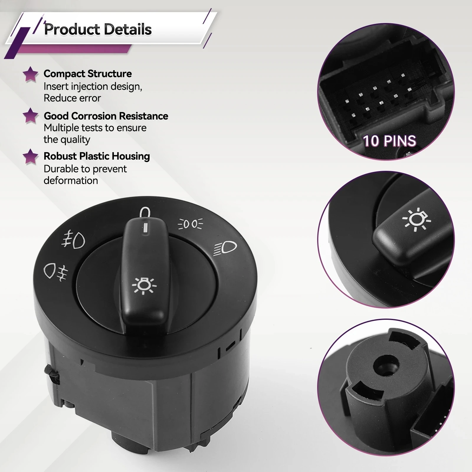 1K0941431 1K0941431Q Переключатель управления фарами для VW Touran Caddy EOS Golf Jetta Passat, переключатель фар 2004 2005 2006-2015
1K0941431 1K0941431Q Переключатель управления фарами для VW Touran Caddy EOS Golf Jetta Passat, переключатель фар 2004 2005 2006-2015