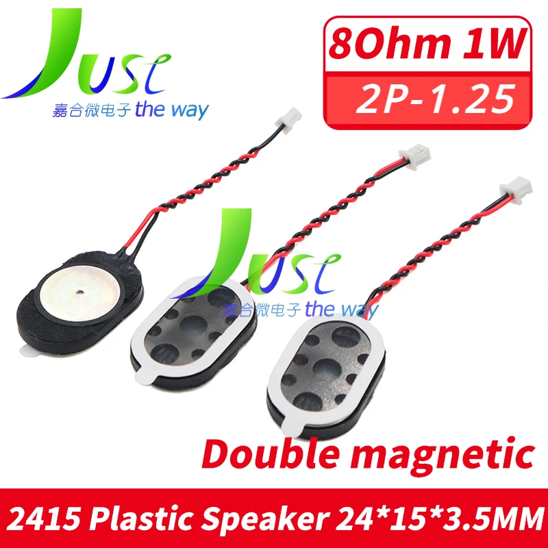 5PCS/ 2415 8R 1 W 2P1.25 Wire Small Plastic Speaker 8Ohm 1W For Tablet Computer Mobile Phone Digital Products
5PCS/ 2415 8R 1 W 2P1.25 Wire Small Plastic Speaker 8Ohm 1W For Tablet Computer Mobile Phone Digital Products