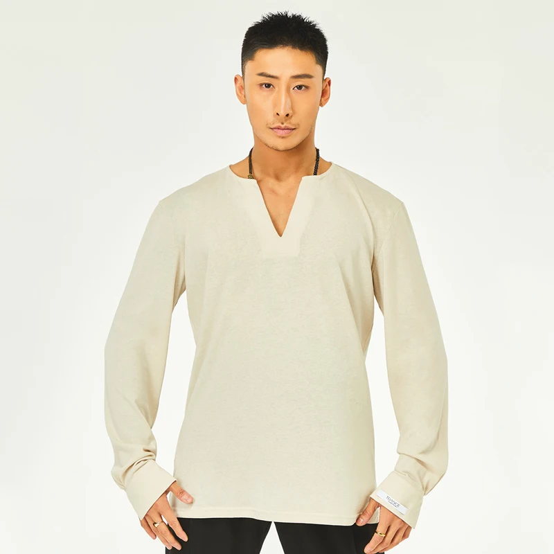 2025 New Latin Dance Tops For Men Small V-Neck Shirts Practice Clothes Male Adult Chacha Rumba Tango Dress Latin Wear DQS16340
2025 New Latin Dance Tops For Men Small V-Neck Shirts Practice Clothes Male Adult Chacha Rumba Tango Dress Latin Wear DQS16340