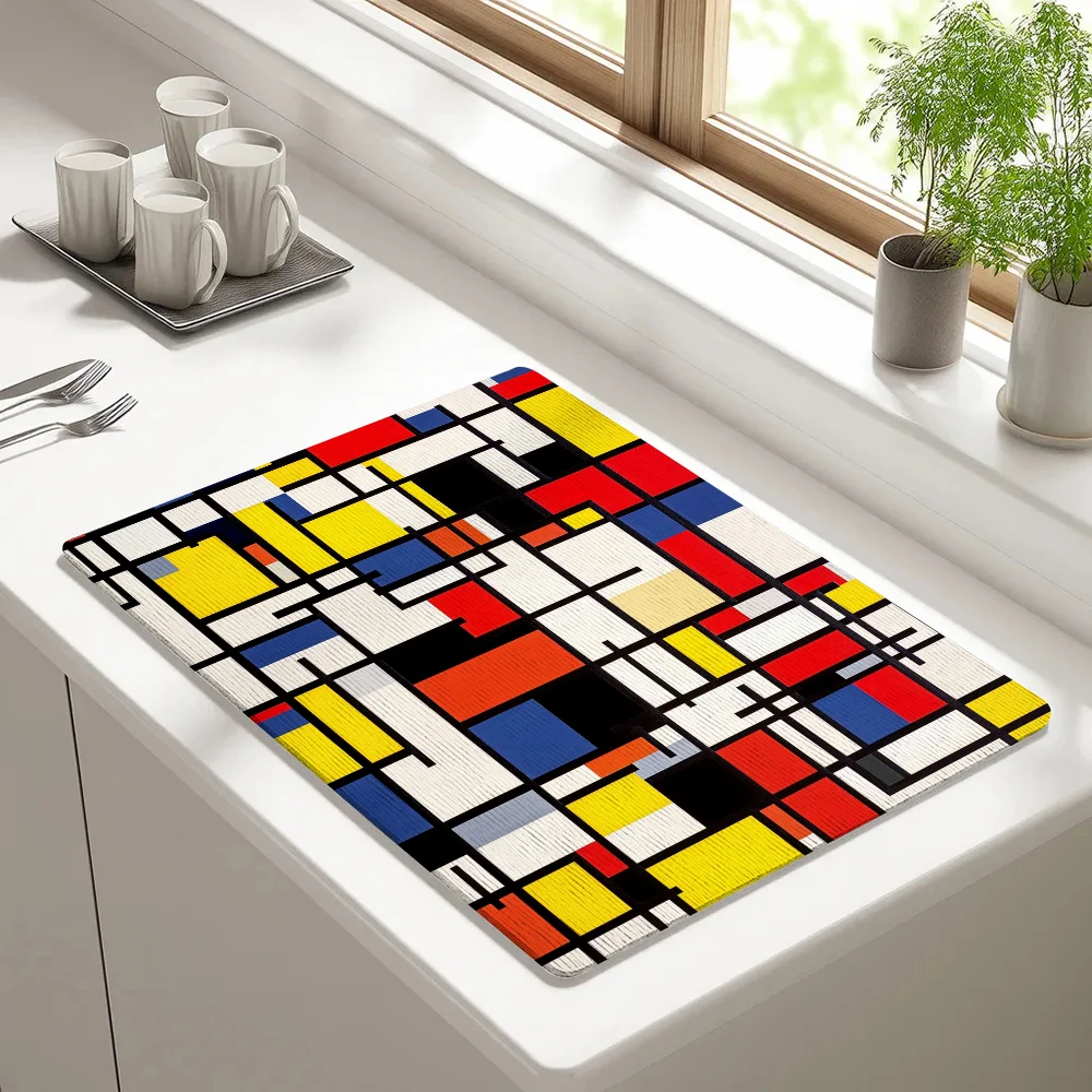 Abstract Geometric art Draining Pad Drying Mat For Kitchen Bar Coffee Dishes Rubber Quick Drying Water Absorbent Anti-slip Mat
Abstract Geometric art Draining Pad Drying Mat For Kitchen Bar Coffee Dishes Rubber Quick Drying Water Absorbent Anti-slip Mat