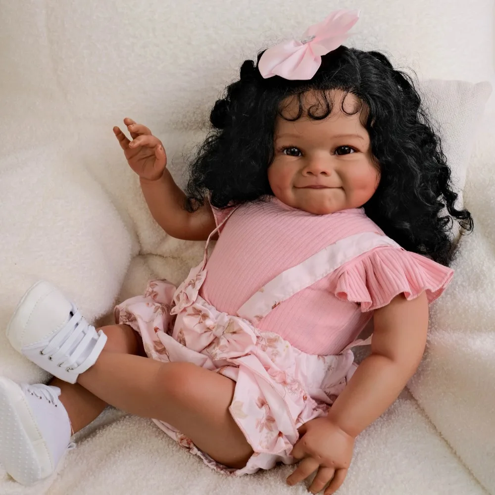 24inch Raya Reborn Toddler Baby Doll Raya with Dark Skin Hand Painted 3D Skin with Detailed Veins Handmade Art Reborn Baby Dolls
24inch Raya Reborn Toddler Baby Doll Raya with Dark Skin Hand Painted 3D Skin with Detailed Veins Handmade Art Reborn Baby Dolls