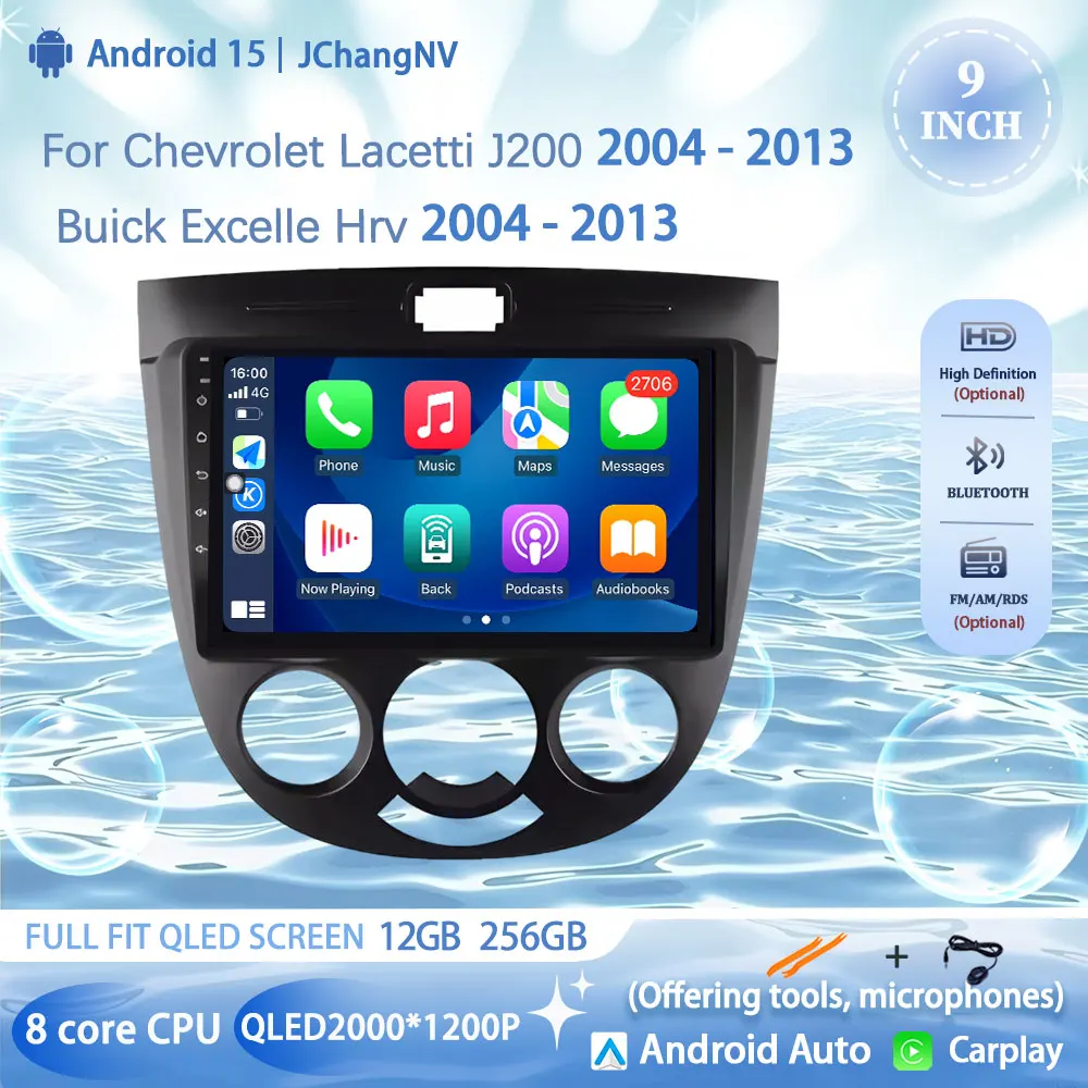 Android 15 Car Radio For Chevrolet Lacetti J200 Buick Excelle Hrv 2004-2013 Multimedia Video Player GPS 4G Carplay Auto Stereo
Android 15 Car Radio For Chevrolet Lacetti J200 Buick Excelle Hrv 2004-2013 Multimedia Video Player GPS 4G Carplay Auto Stereo