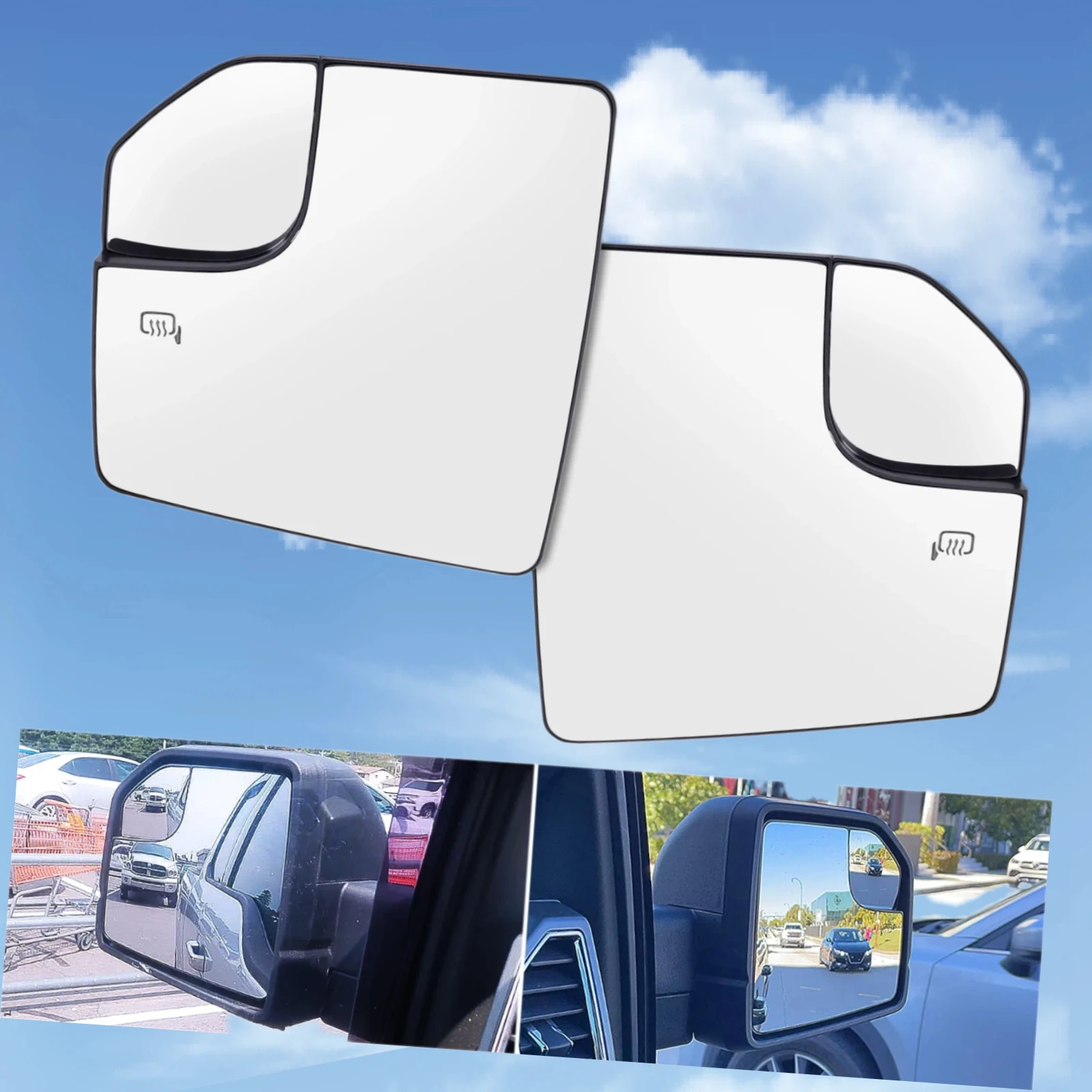 Wide Angle Heated Mirror Glass Side Door Rearview Wing Mirror Backing Plate For Ford F-150 F150 2015 2016 2017 2018 2019 2020
Wide Angle Heated Mirror Glass Side Door Rearview Wing Mirror Backing Plate For Ford F-150 F150 2015 2016 2017 2018 2019 2020