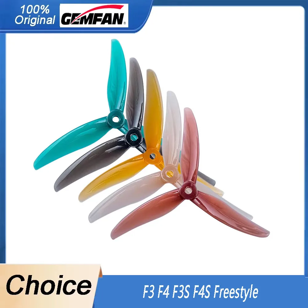 2Pairs Gemfan F3 F4 F3S F4S Freestyle 3 5.1x3x3 Freestyle 4 5.1x3.6x3 PC Props 3 Blade Propellers Racing FPV Drone
2Pairs Gemfan F3 F4 F3S F4S Freestyle 3 5.1x3x3 Freestyle 4 5.1x3.6x3 PC Props 3 Blade Propellers Racing FPV Drone