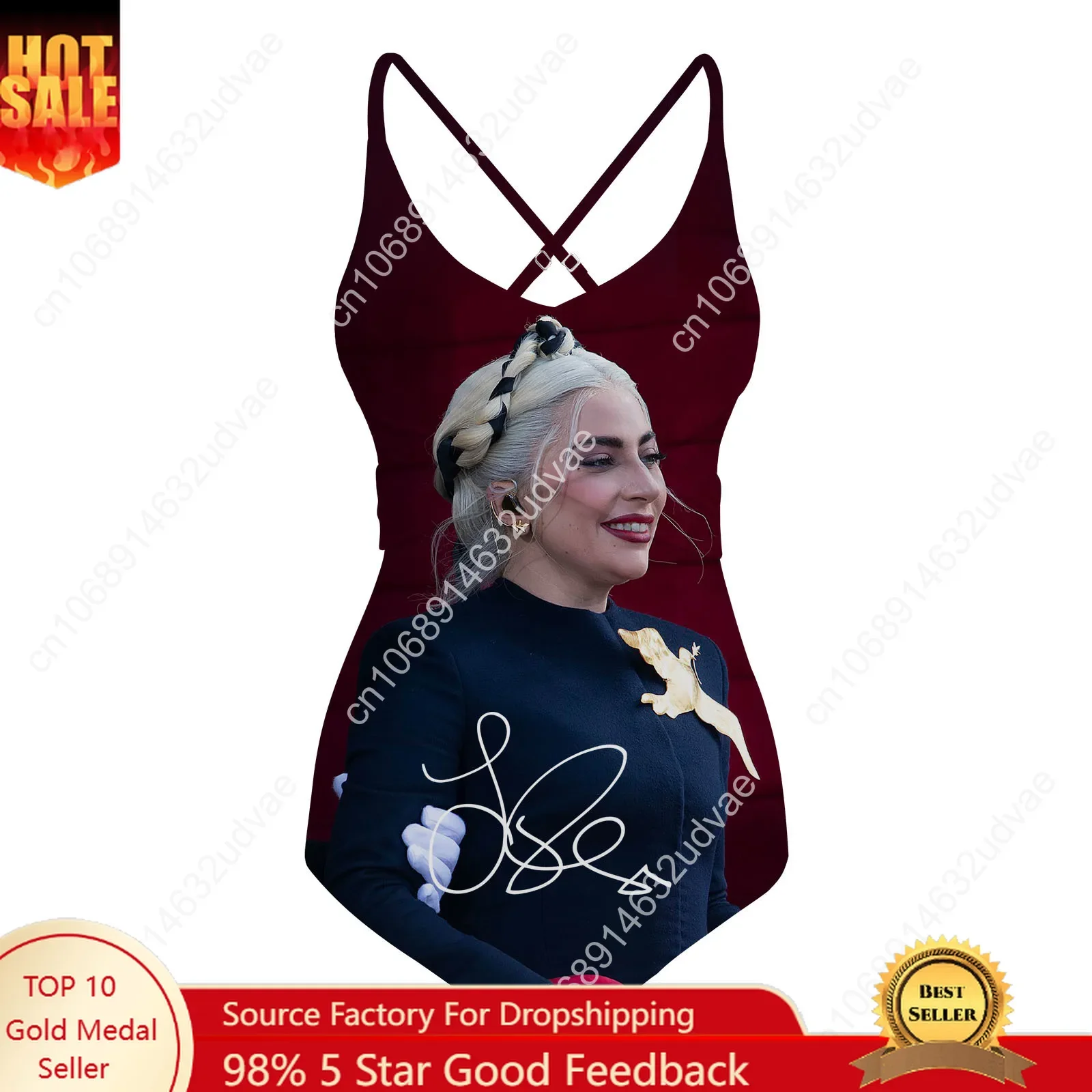 Lady Gaga Swimsuit Womens Sling Swimsuits Personalized Sexy Swimwear Pool Party Beach Bikini Summer Customize Bathing Suits
Lady Gaga Swimsuit Womens Sling Swimsuits Personalized Sexy Swimwear Pool Party Beach Bikini Summer Customize Bathing Suits