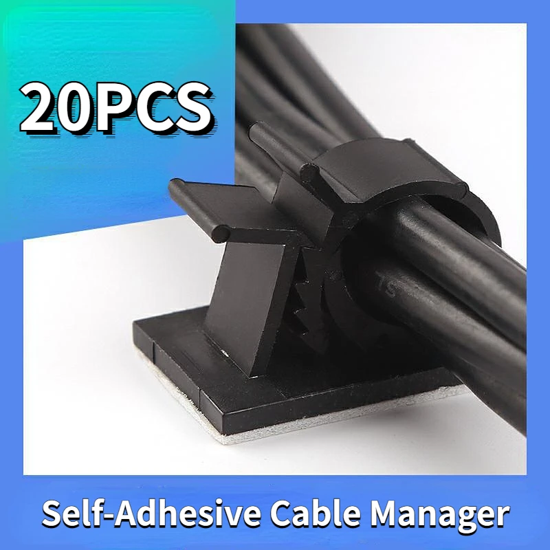 20PCS Adjustable Cable Organizer Wire Winder Holder Self Adhesive Cable Clips Cables Management Cord Holder Home Accessories
20PCS Adjustable Cable Organizer Wire Winder Holder Self Adhesive Cable Clips Cables Management Cord Holder Home Accessories