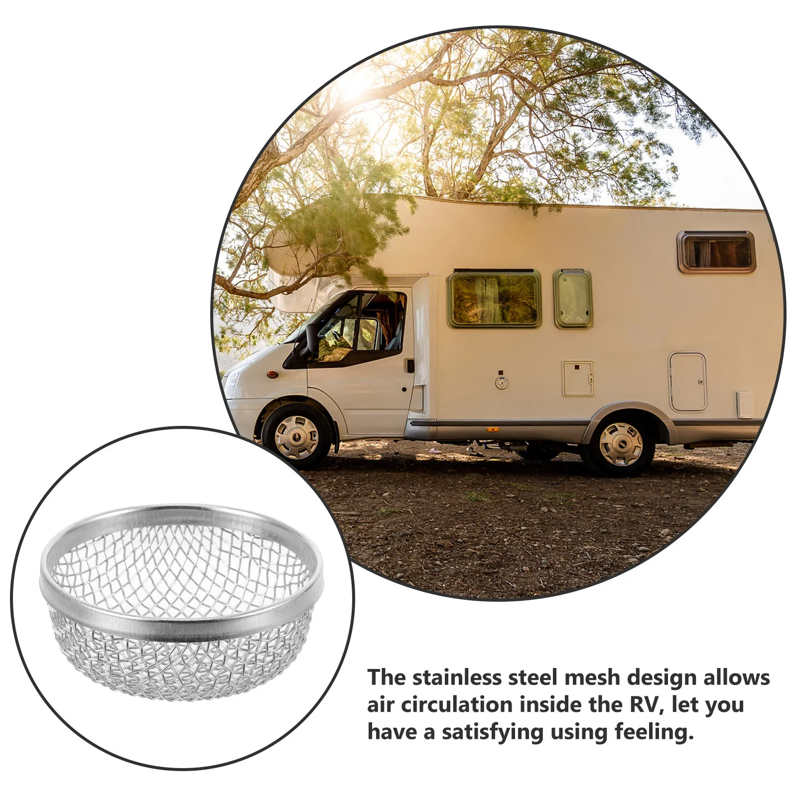 2Pcs Rv Vent Screen Durable Stainless Steel Camper Ventilation Cover with Great Airflow and Protection Rv Vent Covers
2Pcs Rv Vent Screen Durable Stainless Steel Camper Ventilation Cover with Great Airflow and Protection Rv Vent Covers