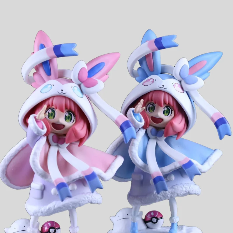 21.5cm Anime SPY FAMILY Anya Forger COS Sylveon with Pink and Bule Color Action Figure PVC Kawaii Doll Desk Decor for Kids Gifts
21.5cm Anime SPY FAMILY Anya Forger COS Sylveon with Pink and Bule Color Action Figure PVC Kawaii Doll Desk Decor for Kids Gifts