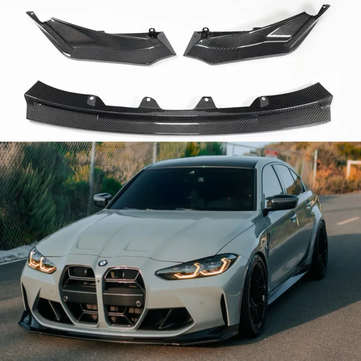 For BMW G80 G82 M3 M4 2021-2024 V Style Front Spoiler Carbon Fiber Car Front Bumper Lip
For BMW G80 G82 M3 M4 2021-2024 V Style Front Spoiler Carbon Fiber Car Front Bumper Lip