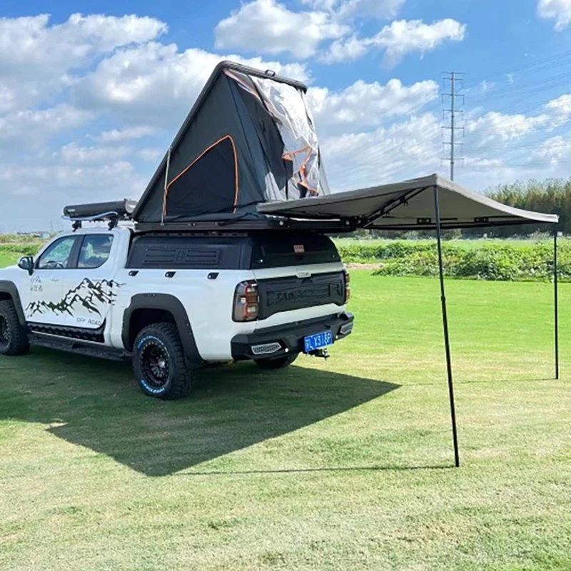 Great Wall / Fengjun 6 folding off-road pickup truck cargo box cover, high-quality aluminum alloy waterproof truck roof canopy
Great Wall / Fengjun 6 folding off-road pickup truck cargo box cover, high-quality aluminum alloy waterproof truck roof canopy