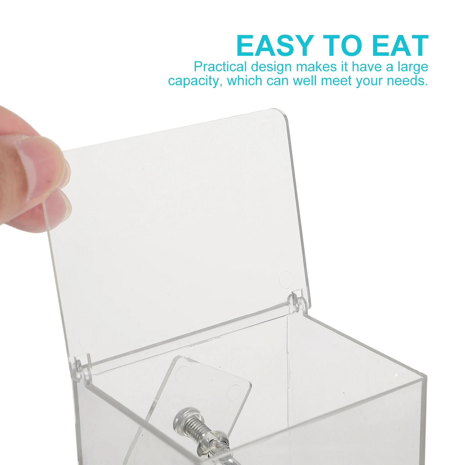 Automatic Feeder for Parrot Bird Durable Acrylic Self-Feeding Container Large Capacity Transparent Pet Food Dispenser Bird
Automatic Feeder for Parrot Bird Durable Acrylic Self-Feeding Container Large Capacity Transparent Pet Food Dispenser Bird