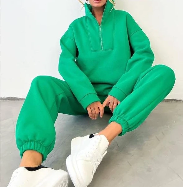 Temperament Commuting 2023 Autumn and Winter Fashion Long Pants Zipper Design Long Sleeves Stand Neck Warm Pants Set for Women
Temperament Commuting 2023 Autumn and Winter Fashion Long Pants Zipper Design Long Sleeves Stand Neck Warm Pants Set for Women
