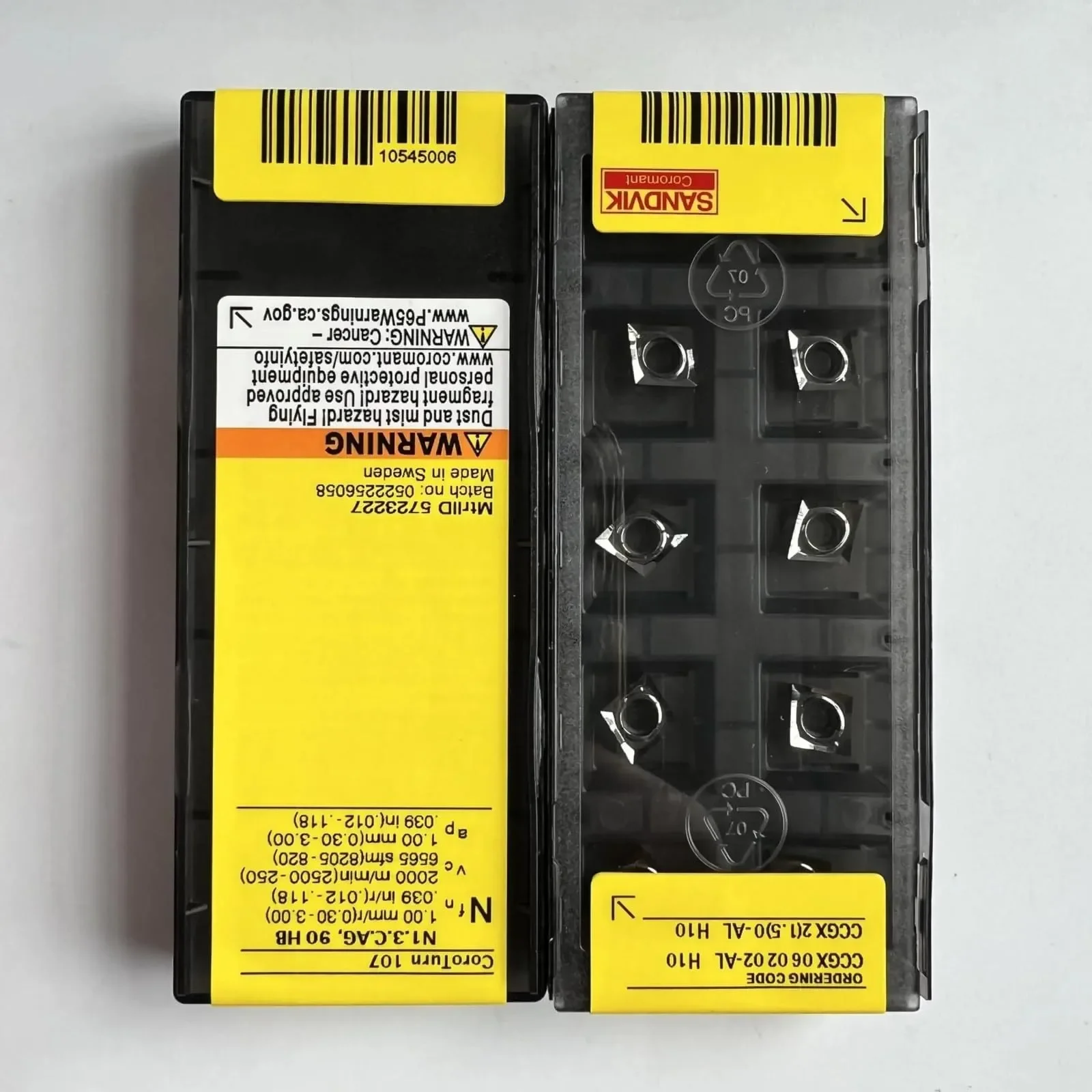 Оригинальные твердосплавные пластины SANDVIK / CCGX060202-AL H10, 10 шт.
Оригинальные твердосплавные пластины SANDVIK / CCGX060202-AL H10, 10 шт.