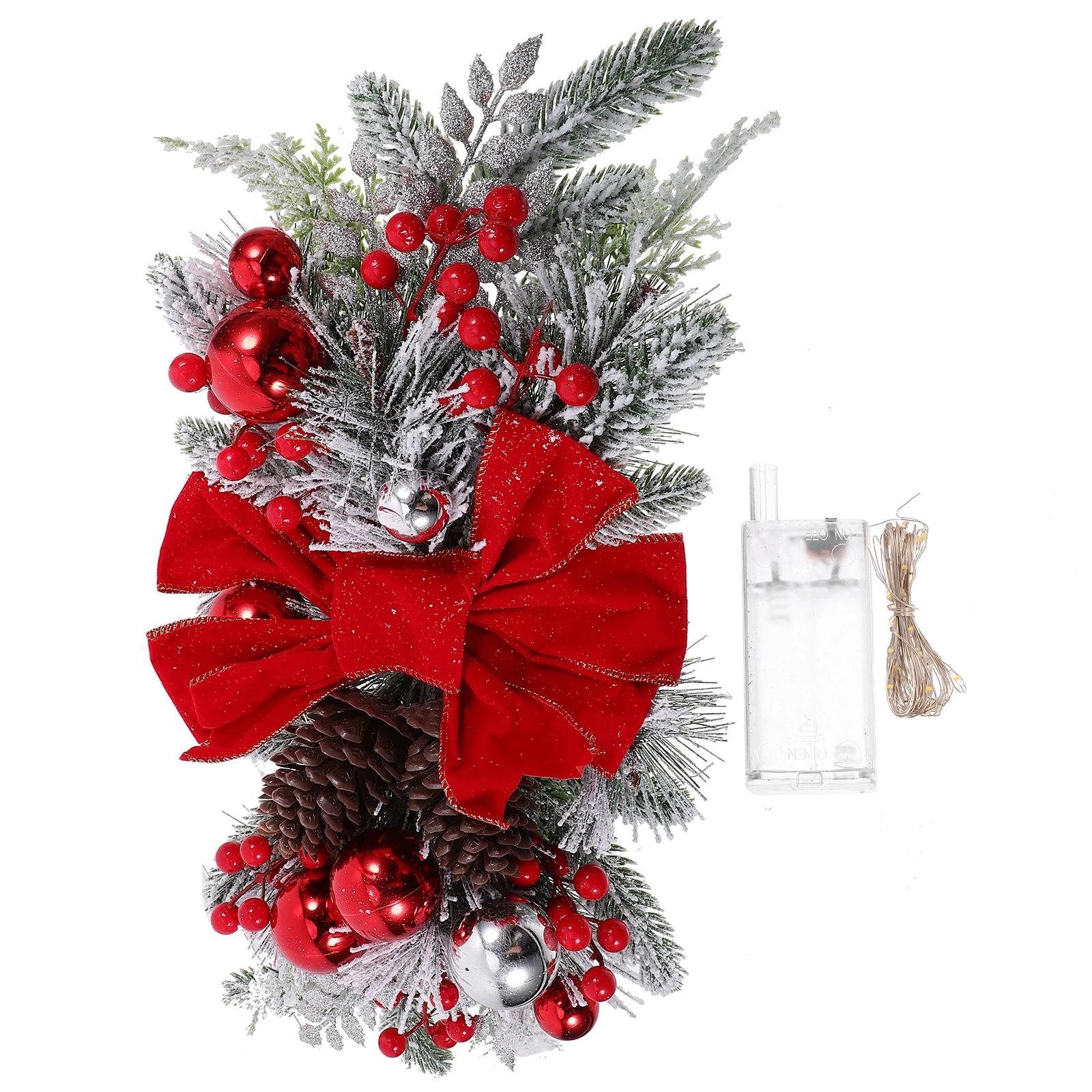 Christmas Stairs Decor 60x30cm Red Lighted Wreath Plastic Holiday Ornaments Door Pendant Christmas Glowing Party DIY Decor
Christmas Stairs Decor 60x30cm Red Lighted Wreath Plastic Holiday Ornaments Door Pendant Christmas Glowing Party DIY Decor