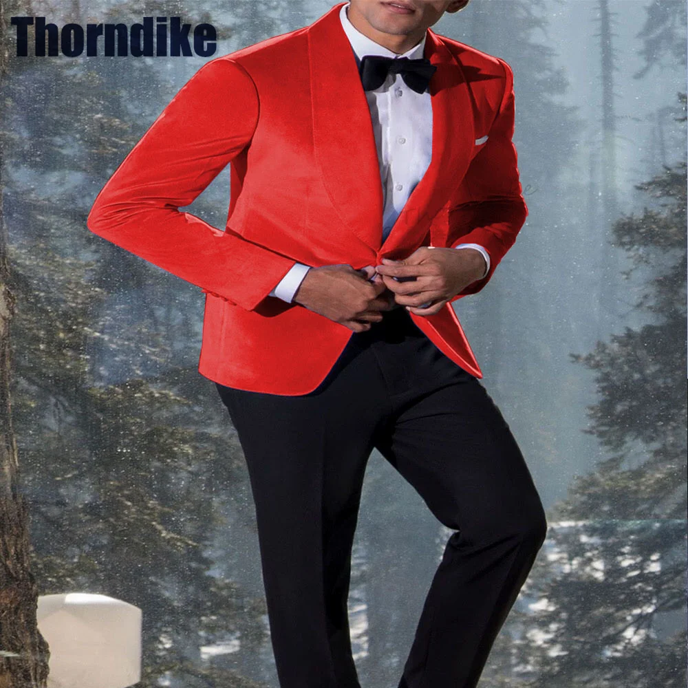 Thorndike Luxury Man Suit for Wedding 2 Pieces Velvet Blazer Sets Single Breasted Suit Men's Suit Set Costumes (Blazer+Trousers)
Thorndike Luxury Man Suit for Wedding 2 Pieces Velvet Blazer Sets Single Breasted Suit Men's Suit Set Costumes (Blazer+Trousers)