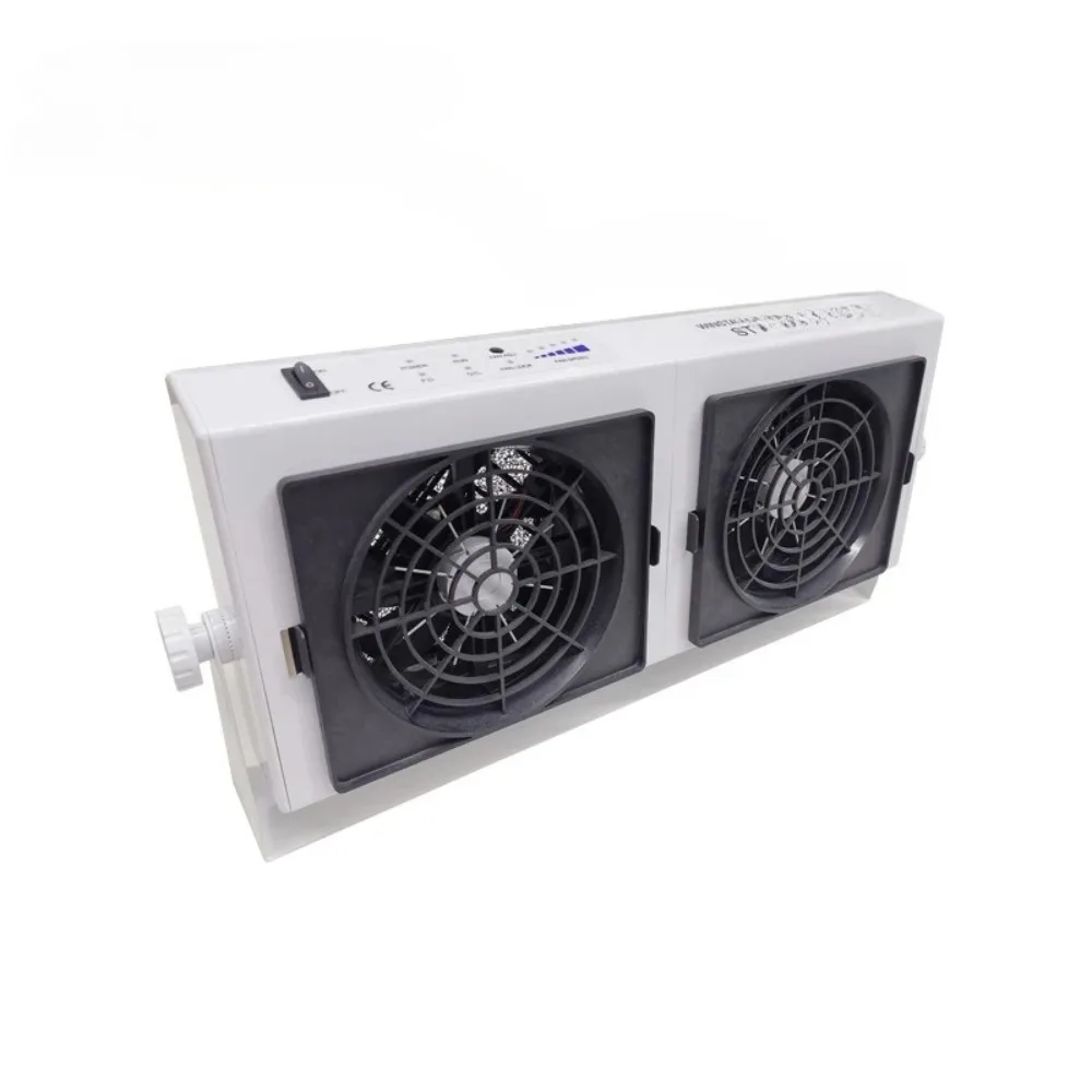 Suitable for ST102H high frequency silent desktop double head DC ion fan industrial dust removal ion
Suitable for ST102H high frequency silent desktop double head DC ion fan industrial dust removal ion