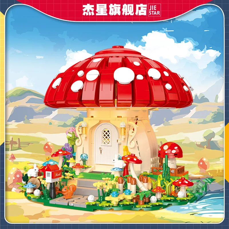 Конструктор «Грибный дом» из серии «Городская улица», 1296 деталей, MOC-модель, развивающая игрушка для детей, сборная модель, с подсветкой
Конструктор «Грибный дом» из серии «Городская улица», 1296 деталей, MOC-модель, развивающая игрушка для детей, сборная модель, с подсветкой