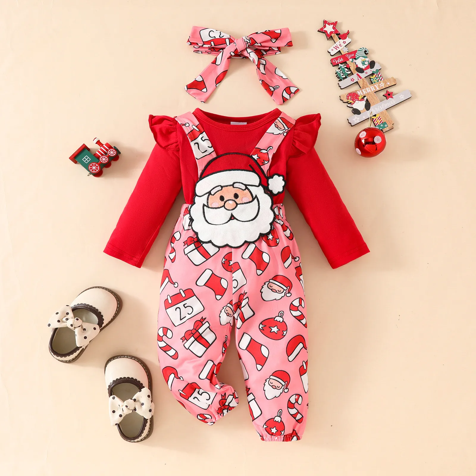 0-18M Christmas Newborn Infant Toddler Baby Girl Set Long Sleeve Overalls Pants Romper Gingerbread Man Santa Skirts Xmas Outfit
0-18M Christmas Newborn Infant Toddler Baby Girl Set Long Sleeve Overalls Pants Romper Gingerbread Man Santa Skirts Xmas Outfit