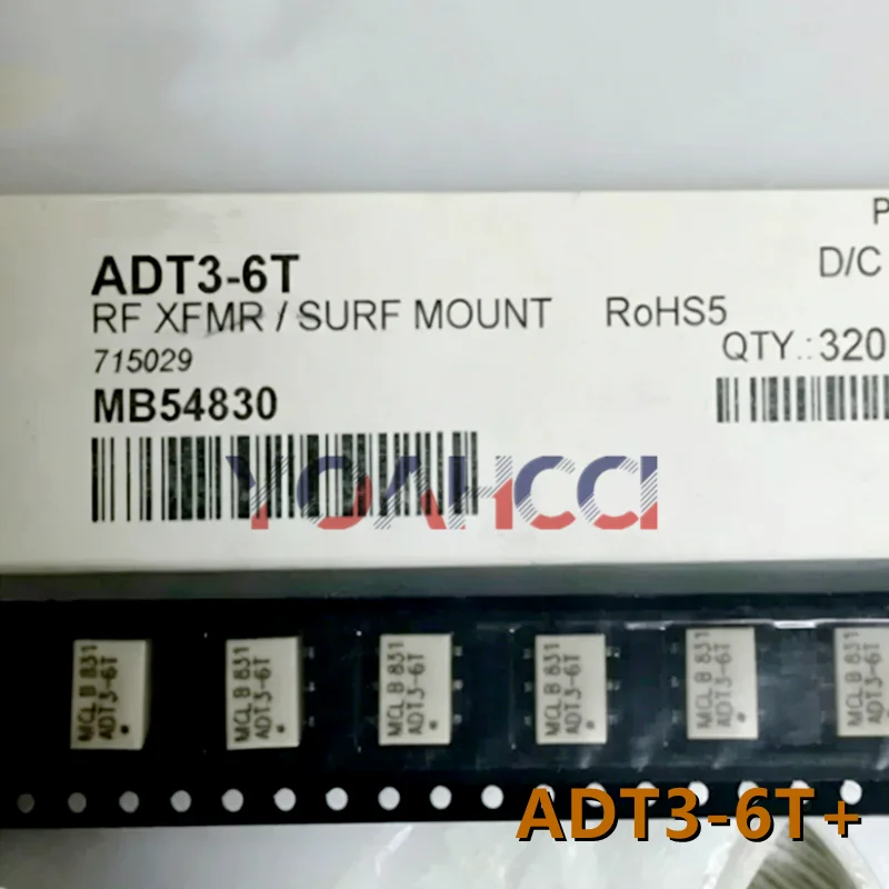 ADT3-6T+ (2pieces) RF Transformer Balun 1:3 0.06-400MHz 50Ω 0.5W SMD-6 CD636 7.9x5.6x4.1mm Flat Lead Impedance Matching Original
ADT3-6T+ (2pieces) RF Transformer Balun 1:3 0.06-400MHz 50Ω 0.5W SMD-6 CD636 7.9x5.6x4.1mm Flat Lead Impedance Matching Original