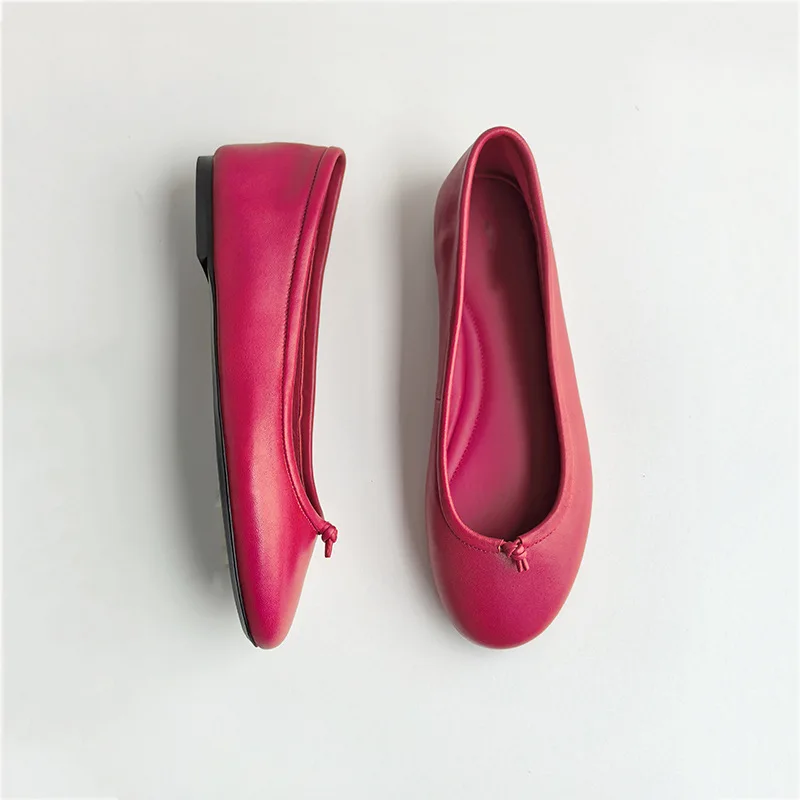Dave8di French Minimalist Genuine Leather Shallow Mouth Loafers Shoes Summer Women's Flat Shoes Round Toe Slip On Ballet Shoes
Dave8di French Minimalist Genuine Leather Shallow Mouth Loafers Shoes Summer Women's Flat Shoes Round Toe Slip On Ballet Shoes