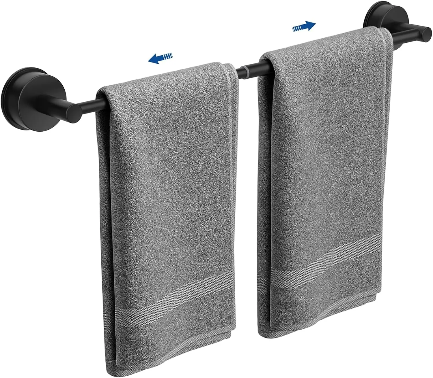 Adjustable Suction Cup Towel Bar for Bathroom Wall, 14.6–24 Inches Black Towel Bar, Stainless Steel Bath Towel Holder
Adjustable Suction Cup Towel Bar for Bathroom Wall, 14.6–24 Inches Black Towel Bar, Stainless Steel Bath Towel Holder