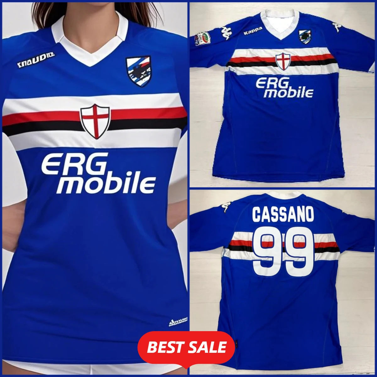 Sampdoria 2010 Home Jersey Women Sports Shirt Women Jersey Comfortable Breathable Women T-shirt Summer Edition
Sampdoria 2010 Home Jersey Women Sports Shirt Women Jersey Comfortable Breathable Women T-shirt Summer Edition
