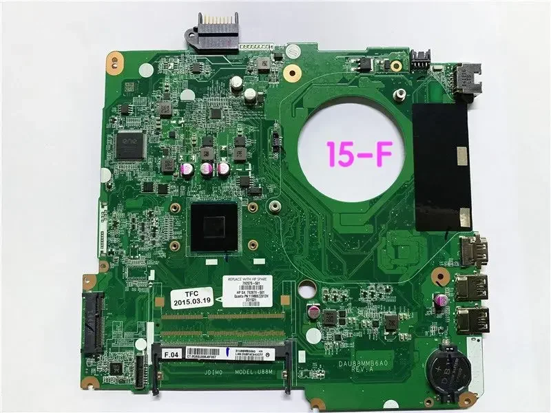 Suitable For HP 15-F Laptop Motherboard 792575-501 DAU88MMB6A0 N2920 Mainboard 100% tested fully work
Suitable For HP 15-F Laptop Motherboard 792575-501 DAU88MMB6A0 N2920 Mainboard 100% tested fully work