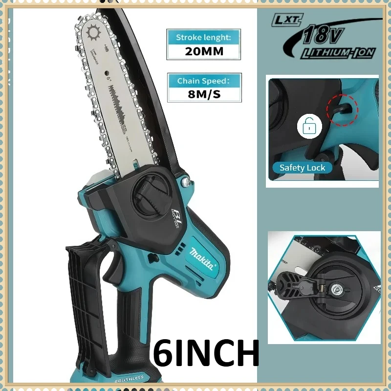 Makita Electric Saw 6Inch Chain Saw Handheld Portable Wood Logging Chainsaw Garden Pruning Wood Power Tool
Makita Electric Saw 6Inch Chain Saw Handheld Portable Wood Logging Chainsaw Garden Pruning Wood Power Tool