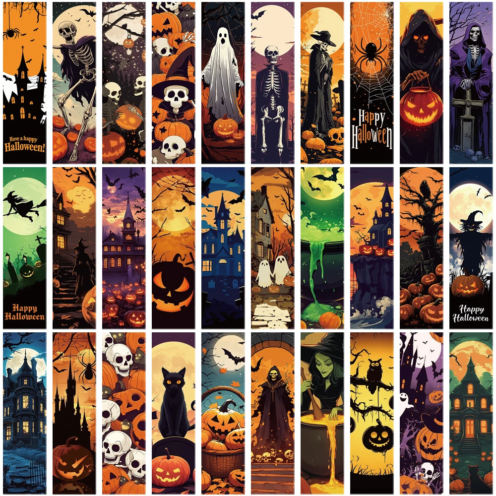 30PCS Happy Halloween Scene Bookmarks Funny Landscape Luggage Harajuku School Cool Student Waterproof Creative Wall Bookmark
30PCS Happy Halloween Scene Bookmarks Funny Landscape Luggage Harajuku School Cool Student Waterproof Creative Wall Bookmark