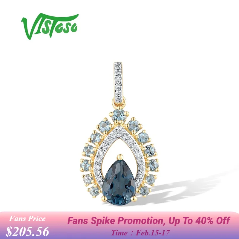 Женский комплект украшений из 14-каратного желтого золота VISTOSO, со сверкающими бриллиантами и голубым топазом, ювелирные украшения из драгоценных камней для свадьбы или юбилея
Женский комплект украшений из 14-каратного желтого золота VISTOSO, со сверкающими бриллиантами и голубым топазом, ювелирные украшения из драгоценных камней для свадьбы или юбилея