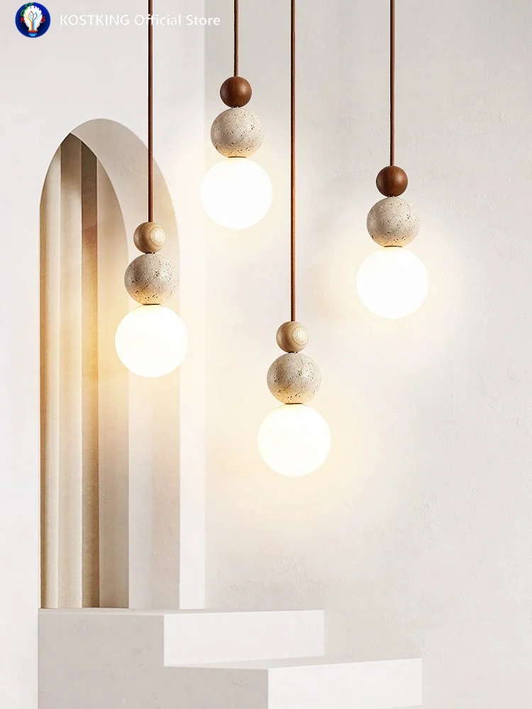 Cream Style Pendant Lamp Bedroom Bedside Led Chandelier Stone Wood Light Designer Bauhaus Medieval Restaurant Bar Small Lights
Cream Style Pendant Lamp Bedroom Bedside Led Chandelier Stone Wood Light Designer Bauhaus Medieval Restaurant Bar Small Lights