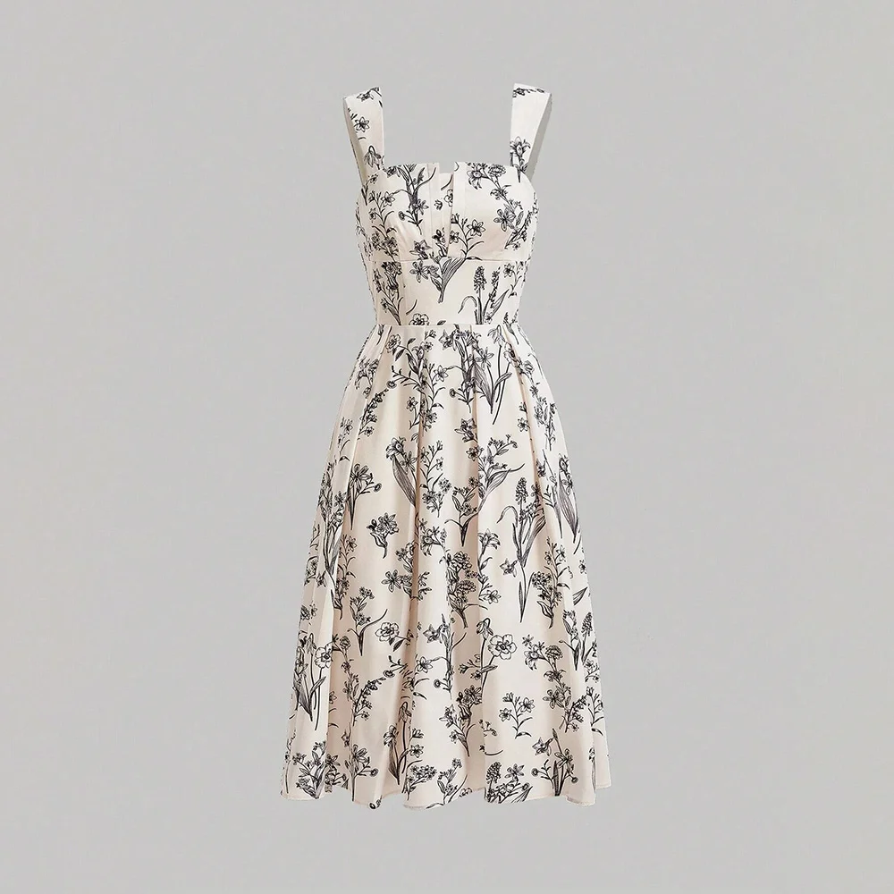 Mia Muse Dreeses Summer Decent Elegant Floral-Patterned Sleeveless Square Neck Below Knee Casual Dresses For Women
Mia Muse Dreeses Summer Decent Elegant Floral-Patterned Sleeveless Square Neck Below Knee Casual Dresses For Women