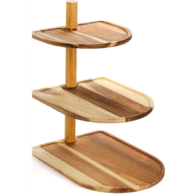 Creative retro three-layer fruitcake tray with rotatable household dessert and snack shelves
Creative retro three-layer fruitcake tray with rotatable household dessert and snack shelves