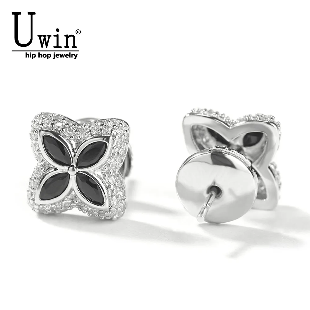 Uwin Flowers Earrings Black Green White Zircon Ear Gift for Women Elegant Sparkling Cz Jewelry
Uwin Flowers Earrings Black Green White Zircon Ear Gift for Women Elegant Sparkling Cz Jewelry
