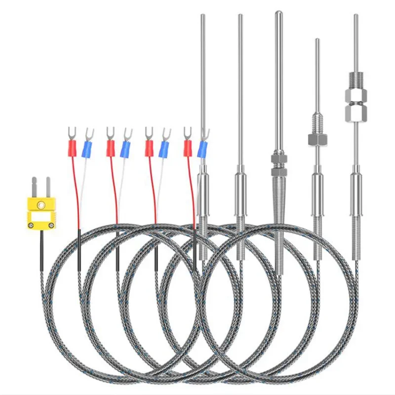 J-type armored thermocouple WRNK-191 temperature sensor 1mm 1.5mm 2mm 3mm 4mm 5mm 6mm 8mm thermocouple probe temperature 600 ℃
J-type armored thermocouple WRNK-191 temperature sensor 1mm 1.5mm 2mm 3mm 4mm 5mm 6mm 8mm thermocouple probe temperature 600 ℃