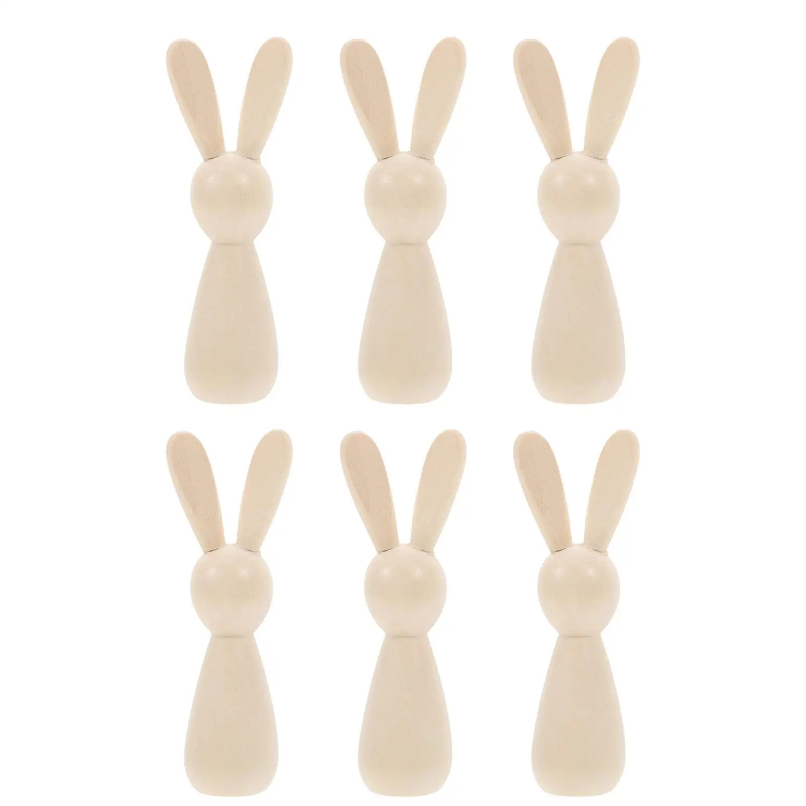 6 Pcs Log Color Rabbit Toy DIY Graffiti Dolls Wooden Peg Bunny Unfinished Baby Toys Unpainted Duck
6 Pcs Log Color Rabbit Toy DIY Graffiti Dolls Wooden Peg Bunny Unfinished Baby Toys Unpainted Duck