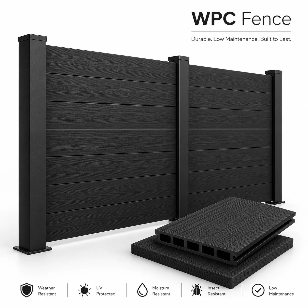 Privacy WPC Fence Panel Wood Plastic Composite Fencing Villa Garden Yard Patio Backyard Outdoor Security Decorative Cladding
Privacy WPC Fence Panel Wood Plastic Composite Fencing Villa Garden Yard Patio Backyard Outdoor Security Decorative Cladding